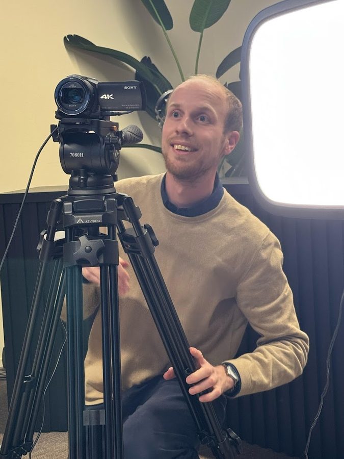 Guillaume Giroul en tournage